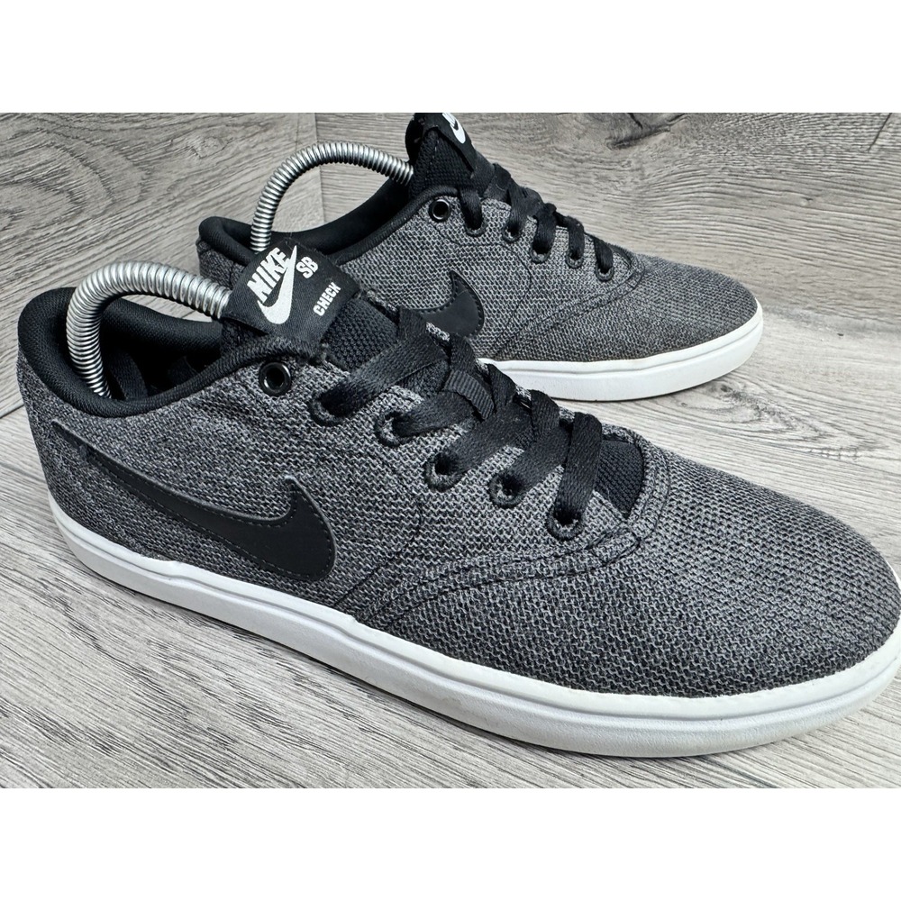 Nike SB Check Solarsoft Gray Black Women's Size 8.5 Skateboard Shoes Sneakers